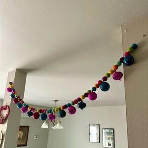 Handmade 5ft felted wool garland